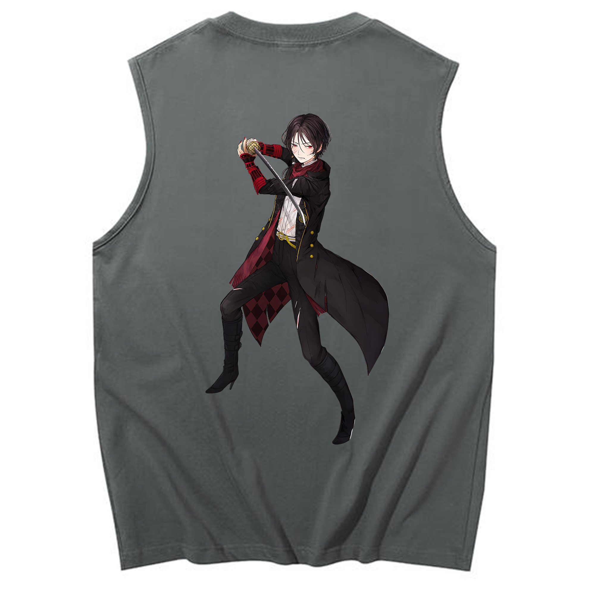 （画像用） 刀剣乱舞 Touken Ranbu コットン100％タンクトップ（背面プリント）